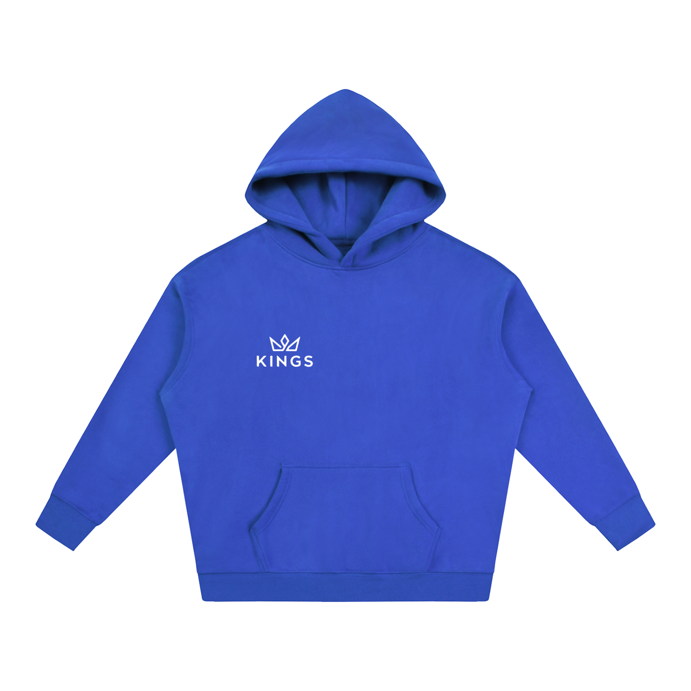 "KINGS" Logo Oversize Fleeced Hoodie