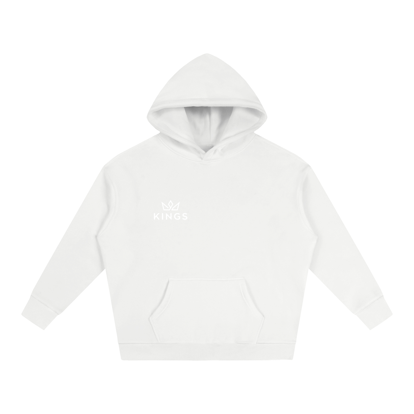 "KINGS" Logo Oversize Fleeced Hoodie