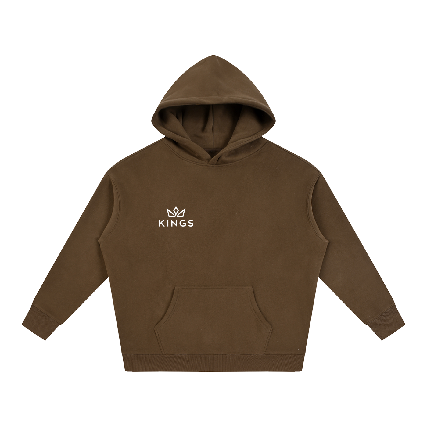 "KINGS" Logo Oversize Fleeced Hoodie