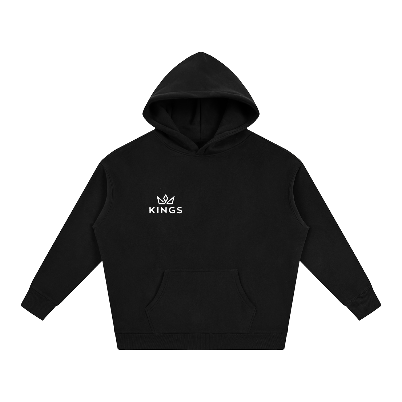 "KINGS" Logo Oversize Fleeced Hoodie